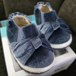 Blue Velvet Kids Shoes
